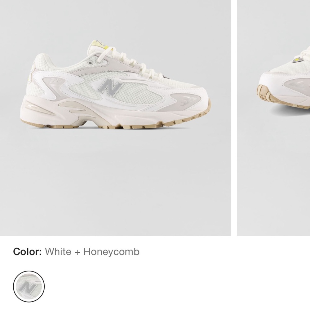 New Balance Women's White and Honeycomb Sneakers 725v1